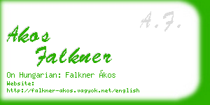 akos falkner business card